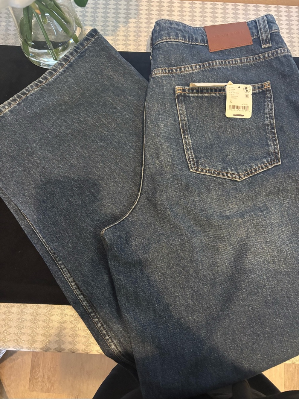 Free People Boyfriend Jeans in Medium Blue Wash